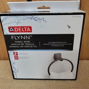 Delta Flynn Oil Rubbed Bronze Finish Towel Ring FLY46-OB